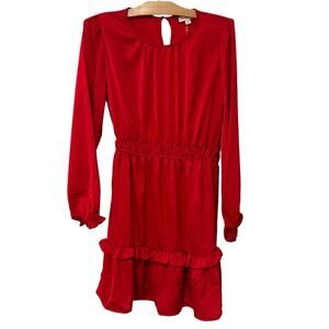 Knox Rose | Dress Long Sleeve Red Christmas Holiday Valentine's Day NWT- Small